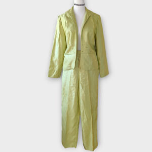 Sag Harbor Vintage Green Embelished 2 Piece Set Spring Easter Suit  Sz 10P